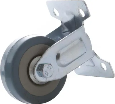 Produktbild von 4x Bockrollen 50mm mit Gummi Rad, Transportrollen, Möbelrollen Laufrollen