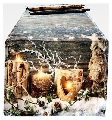 Produktbild von Tischläufer Weihnachten Kerzenstimmung 140 x 40 cm