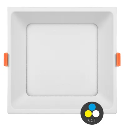 Image de Luminaire carré Ecolite SMD 22 cm 36 W CCT IP20 4680 lm LED-IN01S-UGR/CCT/36W