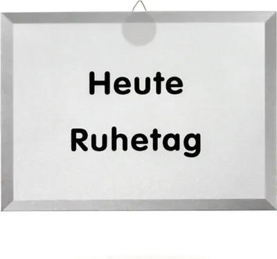 Produktbild von GRÄWE Gastroschild "Heute Ruhetag"