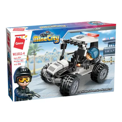 Produktbild von QMAN 11011-4 Polizei-Spielzeugfahrzeug W11011-4 Jeep