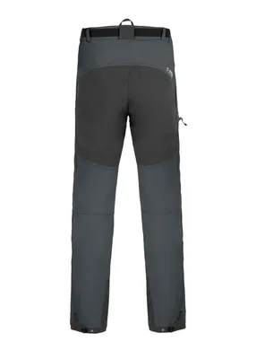 Mountainer Tech Softshellhose von DirectAlpine in Grau; mit verstärkten Knien und Reißverschlusstaschen.
