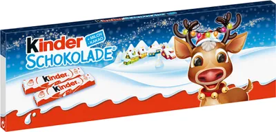 Zdjęcie produktu dla Czekolada dla dzieci mini bar Christmas Edition z pełnego mleka 150g