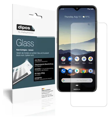 Produktbild von 1x Schutzfolie für Nokia 45329 matt - Anti-Shock 9H Folie dipos Glass Kunststoffglas