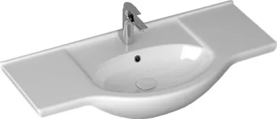Produktbild von Leziter V105 Keramik-Waschtisch mit Flügeln 105x50 cm