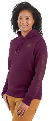 Immagine prodotto di Carhartt 102791 Iconica felpa con logo Clarksburg Melanzana XS