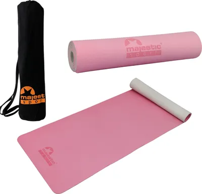 Produktbild von MAJESTIC SPORT Übungsmatte Majestic Yoga 183 x 61 x 0,6 cm Leicht tragbar Form mit geringem Formgedächtnis Langlebig Wasserdicht Rutschfest Rosa.