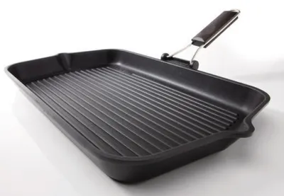 Produktbild von Risoli Saporella Grill 090/36T00 Bratpfanne, Gusseisen/Gussaluminium, Antihaftbeschichtung