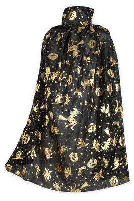 Zdjęcie produktu dla Peleryna strój kostium czarodziej czarodziejki halloween 80 cm przebranie magiczna peleryna uni