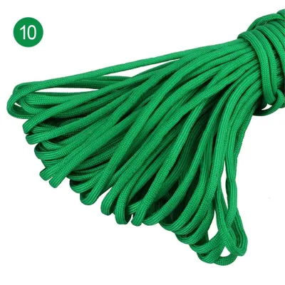 Produktbild von 15m Farbe-10 Grün MicroCord Paracord Schnüre Nylonleine 2 mm