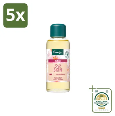Productafbeelding van 5 x Kneipp Badolie Amandelbloesem voor droge en gevoelige huid, 100 ml - Voorraadverpakking - 5 stuks