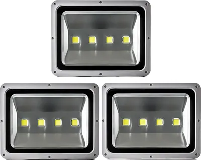 Produktbild von Greenmigo 3X 200W LED Fluter Außen Kaltweiß Flutlicht Strahler Scheinwerfer IP65 Baustrahler Leuchtmittel Strahler