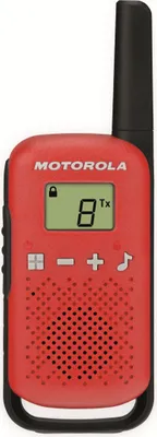Image de Motorola Zebra Talkabout T42 - Portable - bidirectionnel - PMR - 446 MHz - 16 canaux - noir et rouge (pack de 2) (188118)