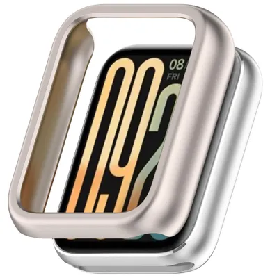 Produktbild von Smartwatch Hülle + Halb Cover für Xiaomi Smart Band 10 Pro Schutz Gold