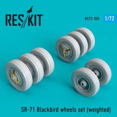 Produktbild von ResKit RS72-0355 - 1:72 SR-71 Blackbird wheels set (weighted)