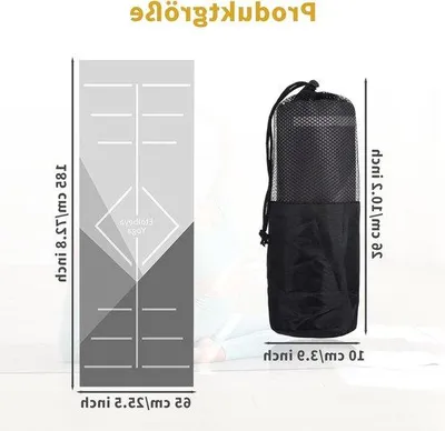 Obrázek produktu pro Jógová podložka 65 x 185 cm, šedá, protiskluzová, na jógu
