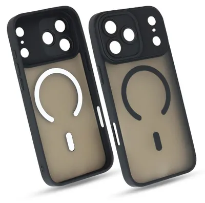 Zdjęcie produktu dla Etui MEGARA MagSafe do iPhone 17 Pro, czarne matowe