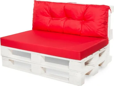 Image de Coussins de palettes extérieur|Coussins de palettes set coussin d'assise 120x80 et coussin de dossier 120x40cm rouge|Coussins de palettes|Coussins de palettes | Coussins de palettes | Setgarden