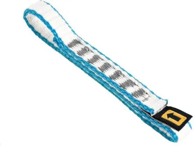 Expressschlinge Dyneema 11 mm von Singing Rock; blau-weiß; für Kletteranwendungen.