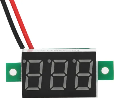 Image de 5pcs Yellow 0.36 Inch Digital LED Panel Voltmeter Two Wire DC Volt Meter Voltage Monitor