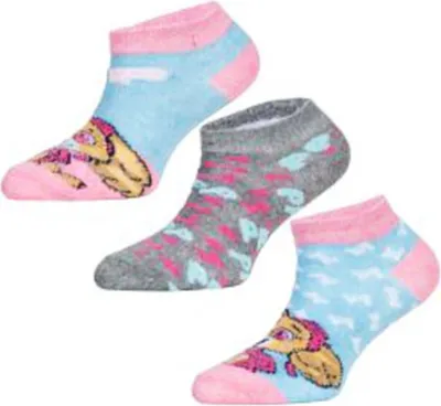Produktbild von Paw Patrol Socken Set – 3 Paar Sneaker Strümpfe für Mädchen 31/34 Blau