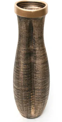 Produktbild von Bodenvase Dekovase Keramik Schwarz Gold ca.60 CM inkl. Vaseneinsatz - Modell: Goldi #2 A - Standard