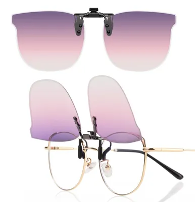 Produktbild von Sonnenbrille im Katzenaugen-Design, die angebracht werden kann, mit UV400-Schutz