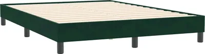 Produktbild von vidaXL Bettgestell ohne Matratze Dunkelgrün 160x210 cm Samt
