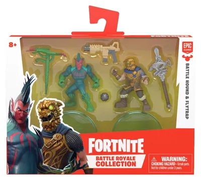 Immagine prodotto di Set di due figure da collezione Royale, action figure ispirate al popolare gioco Epic, complete di armi, supporto, Battle Hound e Flytrap