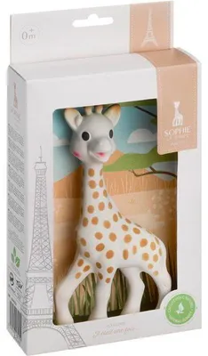 Zdjęcie produktu dla Zabawka dla niemowląt Sophie la Girafe, naturalny kauczuk, piszczałka, wielozmysłowa