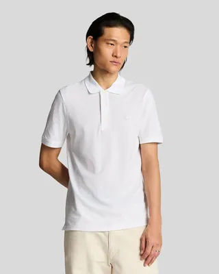 Productafbeelding van LYLE & SCOTT - Herenpolo met fijne kwaliteit en ton-sur-ton logo - Maat XXL