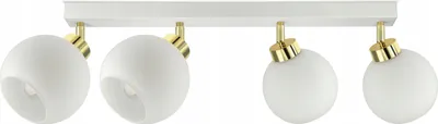 Produktbild von LUXOLAR - LED Deckenleuchte 4 flammig Weiß E27 60 W - Deckenlampe Schwenkbar für Wohnzimmer, Küchen - Klassisches Design