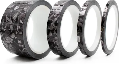 Produktbild von 8,5m Zierstreifen 30mm Forged Carbon Schwarz Silber Auto Motorrad Dekorstreif