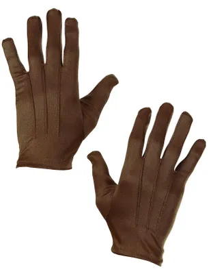 Imagen del producto de Guantes cortos "L.A." para disfraz, 31 cm | Color marrón