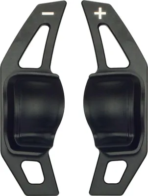 Produktbild von Schaltwippen für VW Beetle Eos Golf 5 6 GTI GTD R R32 Passat CC Polo 5 GTI Scirocco Sharan Tiguan Touareg Touran Jetta DSG Alu Schwarz Eloxiert Typ-A