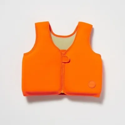 Produktbild von Kinder Swimtime Schwimmweste Sonny die Meereskreatur Neon Orange 3-6 Jahre | Sunnylife