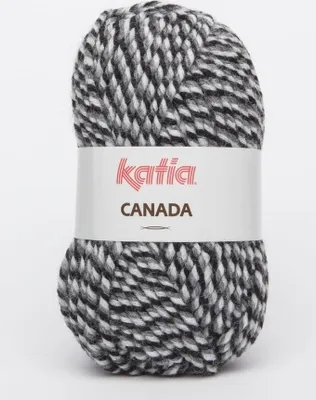 Produktbild von Canada - dickes Garn von Katia, schwarz/anthrazit/grau (105)