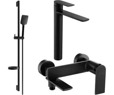 Zdjęcie produktu dla Mexen Zero DS62 zestaw wannowy, czarny - 7113DS62-70