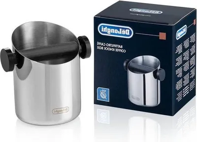 Produktbild von Famanu Abklopfbehälter für Kaffeepulver - Gummirand - Spülmaschinenfest - Edelstahl