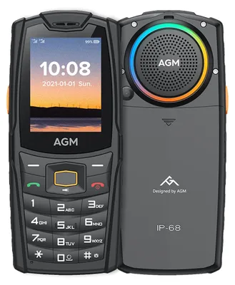 Produktbild von AGM M6, Balken, Dual-SIM, 6,1 cm (2.4"), 0,3 MP, 2500 mAh, Schwarz