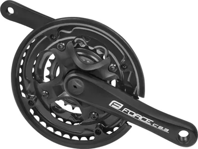 Produktbild von Force Alu Kurbel 42/34/24 Zähne Armlänge 152mm für 24" Kinder Fahrrad
