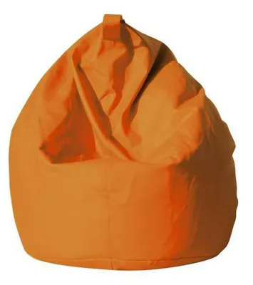 Immagine prodotto di Elegante poltrona a sacco, colore arancione, dimensioni 80 x 120 x 80 cm