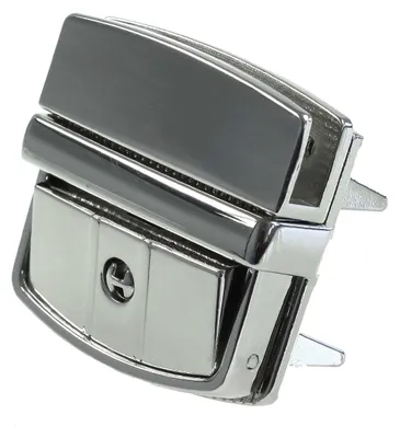 Metall Mappenschloss Verschluss 43x42mm silber