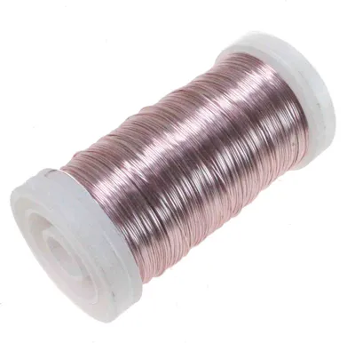 Produktbild von 100g Myrtendraht Dekodraht Ø0,3mm ca.160m Basteldraht Dekolackdraht Lackdraht, Farbe:rose