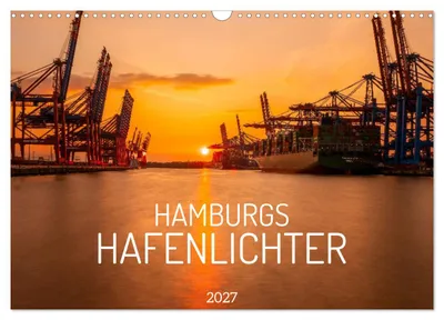 Produktbild von Hamburgs Hafenlichter (Wandkalender 2027 DIN A3 quer), CALVENDO Monatskalender