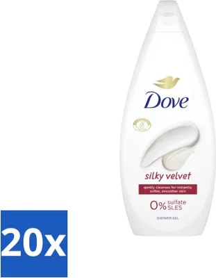 Produktbild von Dove Duschcreme - Seidiger Samt - 720 ml - Vorteilspack - 20 Stücke