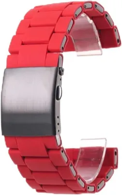 Image de Bracelet de montre - Bracelet de remplacement - Personnalisez votre montre - Livré avec un outil - Largeur : 28 mm - Noir