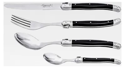Produktbild von Besteckset Premium Line, 24-teilig, Schwarz