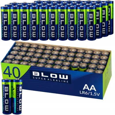 Produktbild von Alkalibatterien AA Blow LR6 Spannung 1,5 V 40er-Pack
