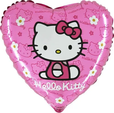 Obrázok produktu pre Hello Kitty - Fóliový balón v tvare srdca - 42 cm